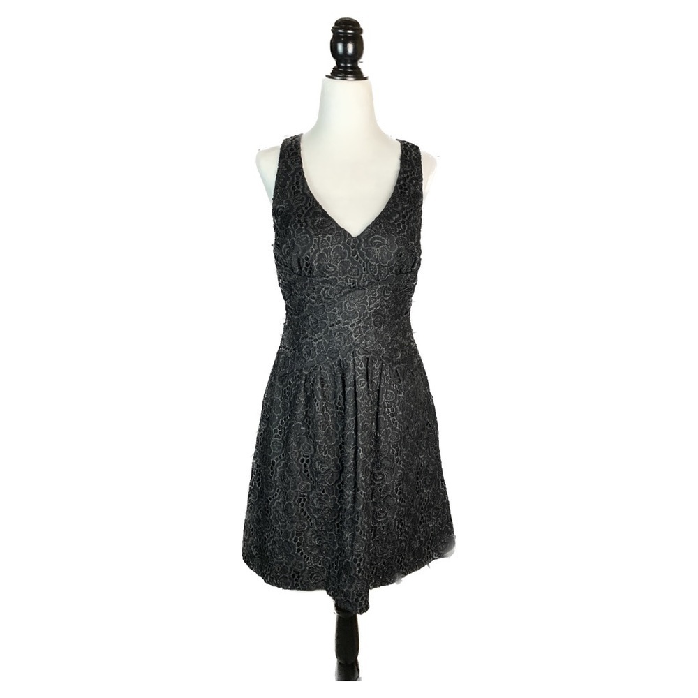 Anthropologie Leifsdottir Lingonberry Black Lace Dress - Picture 5 of 13
